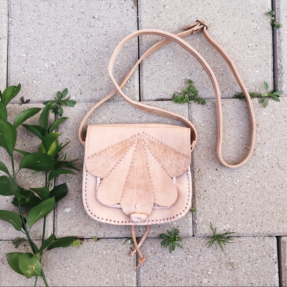 Handmade Genuine Leather Moroccan Satchel Bag